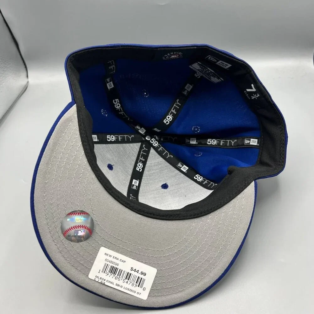Los Angeles LA Dodgers 7 3/4 Blue Gray 59Fifty New Era MLB Fitted Cap New‎